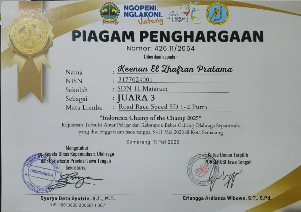 ROADRACE  SPEED KELAS 1-2 SD PUTRA