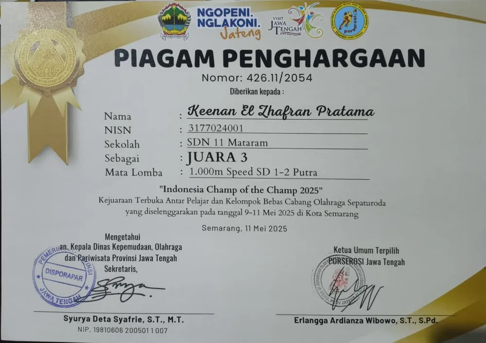 SPEED 1000M KELAS 1-2 SD PUTRA