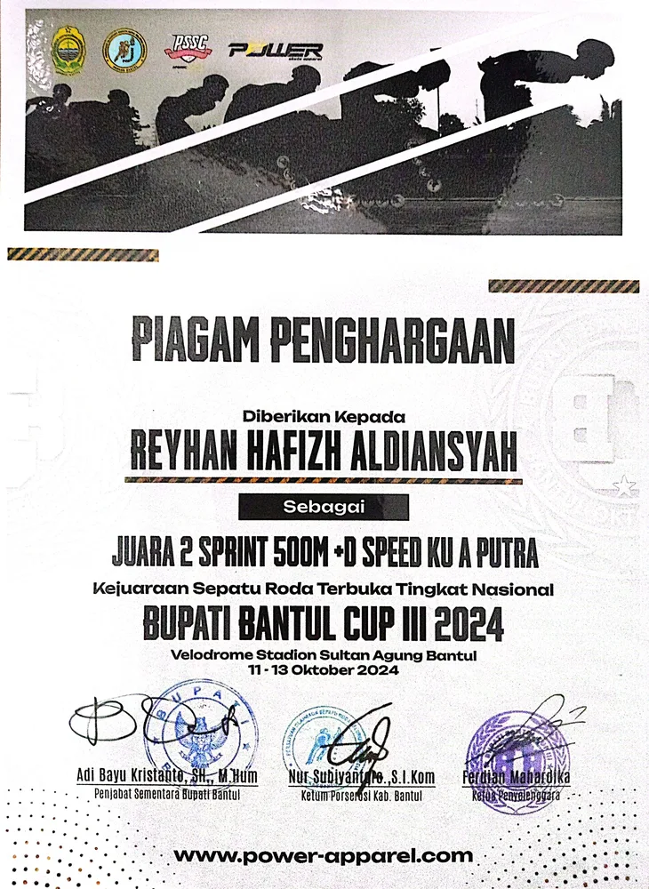SPRINT 500M +D SPEED KU A PUTRA