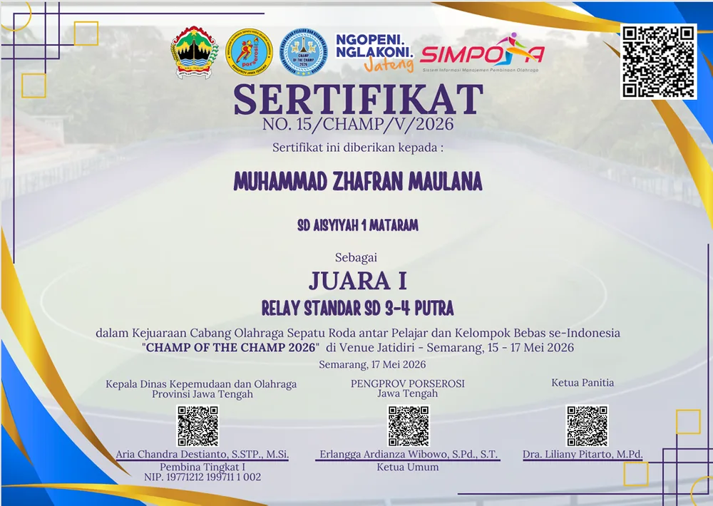 RELAY STANDAR SD 3-4 PUTRA