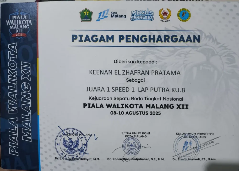SPEED 1 LAP KU-B PUTRA